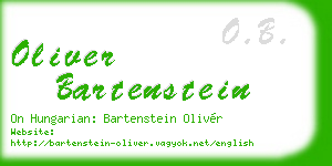 oliver bartenstein business card